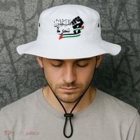 Palestine Free Palestine In Arabic Free Gaza Support Palestine Bucket Hat thumb 2