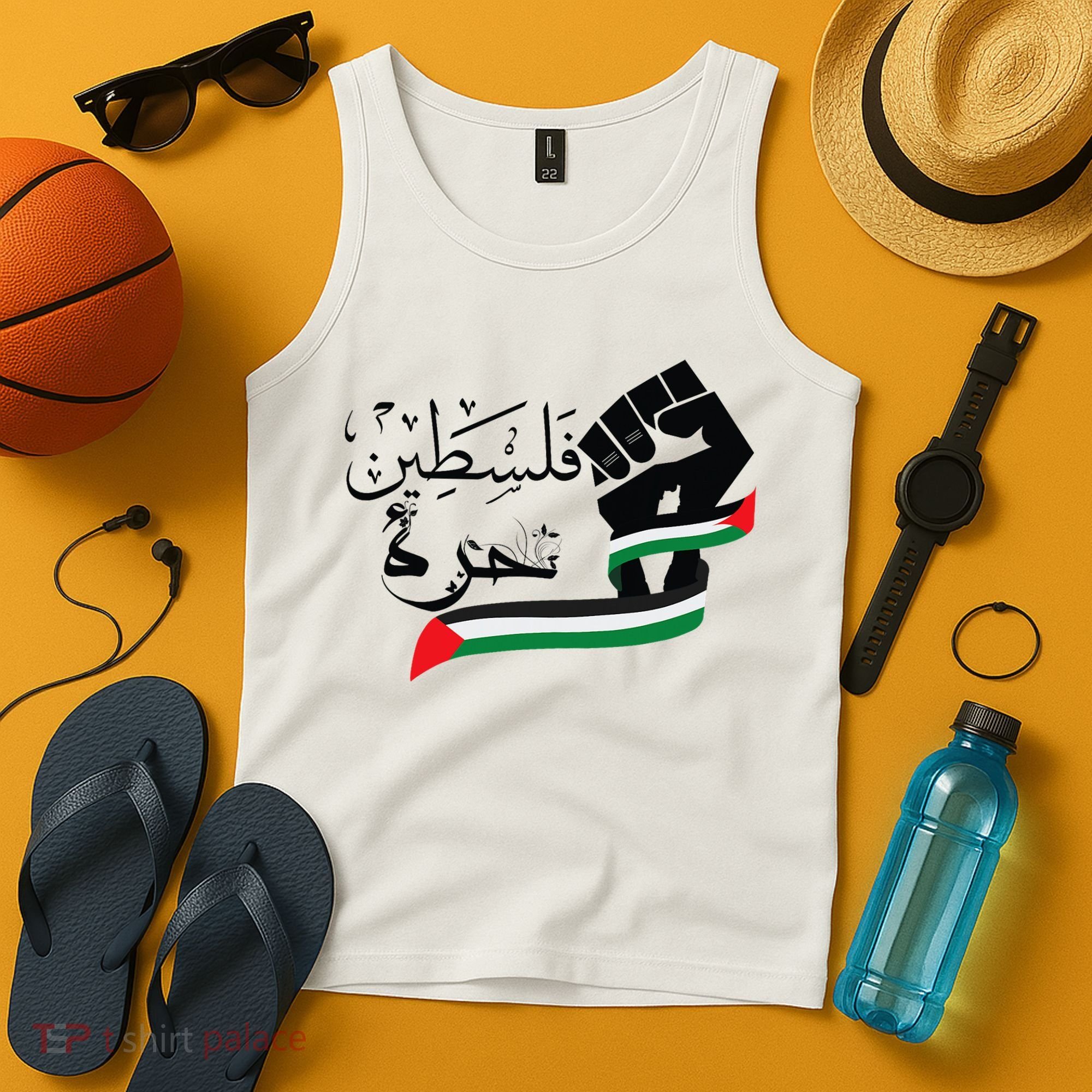 Palestine Free Palestine In Arabic Free Gaza Support Palestine Tank Top
