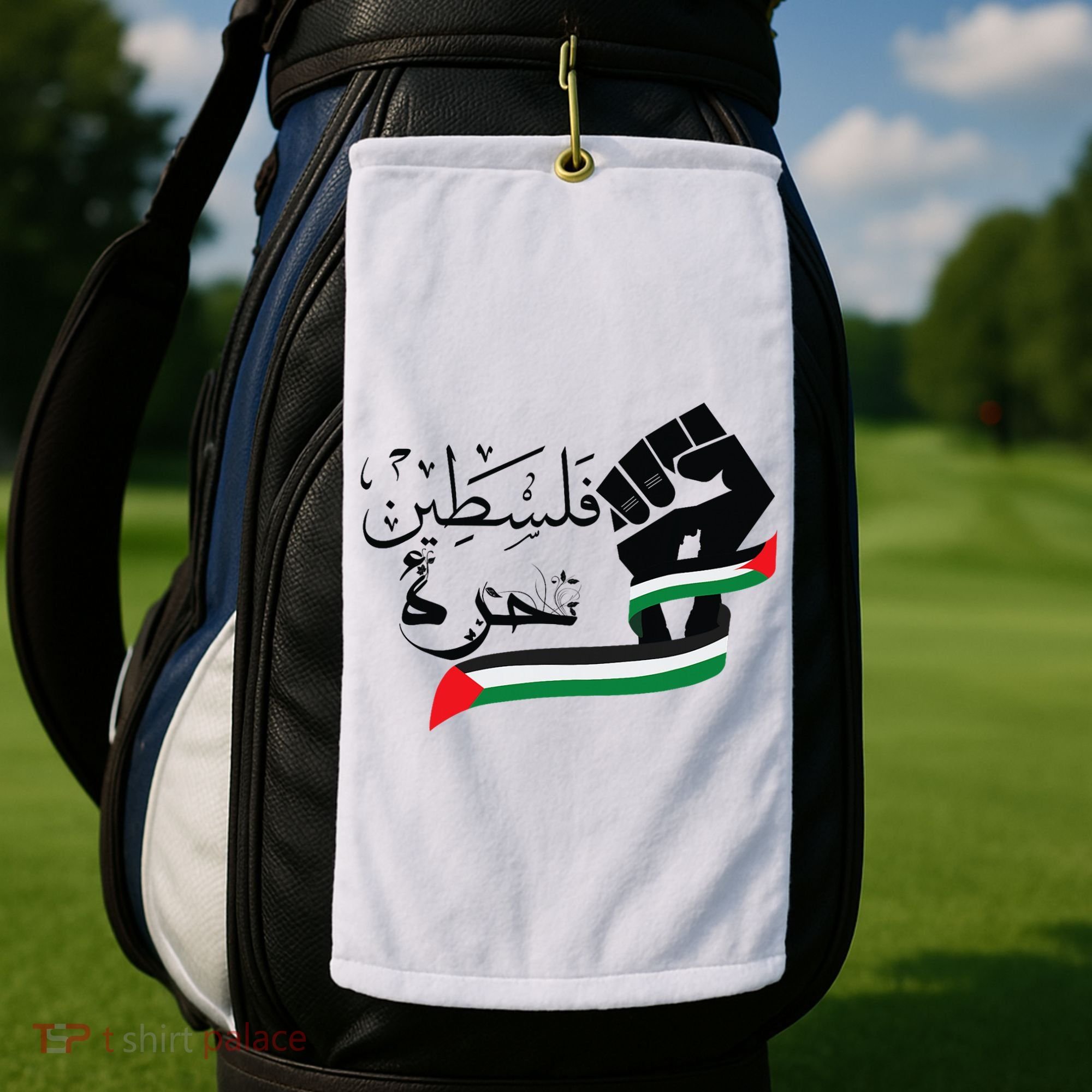 Palestine Free Palestine In Arabic Free Gaza Support Palestine Golf Towel