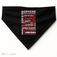 Peruvian Food Peru Foodie Chef Gastronomy USA-Made Doggie Bandana thumb 0