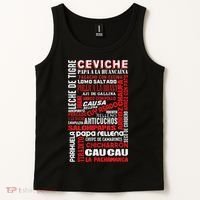 Peruvian Food Peru Foodie Chef Gastronomy Tank Top thumb 2