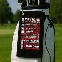 Peruvian Food Peru Foodie Chef Gastronomy Golf Towel thumb 2