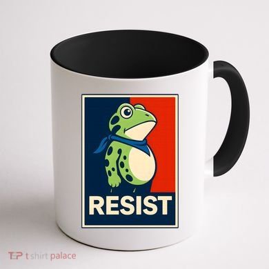 Portland Frog Protest Retro Vintage Coffee Mug back
