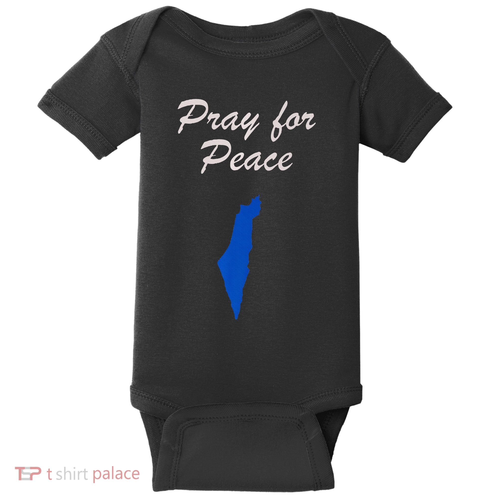 Pray for Peace in the Middle East Pray for Peace in Israel Baby Bodysuit