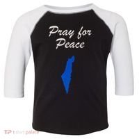 Pray for Peace in the Middle East Pray for Peace in Israel Toddler Fine Jersey T-Shirt thumb 0
