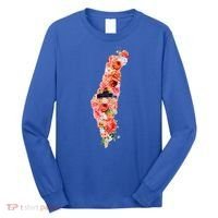 Palestine Free Palestine Gaza Floral Palestine Flag Arabic Gift Long Sleeve Shirt thumb 0