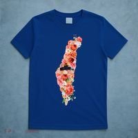 Palestine Free Palestine Gaza Floral Palestine Flag Arabic Gift T-Shirt thumb 5