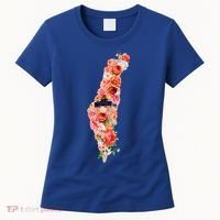 Palestine Free Palestine Gaza Floral Palestine Flag Arabic Gift Women's T-Shirt thumb 0
