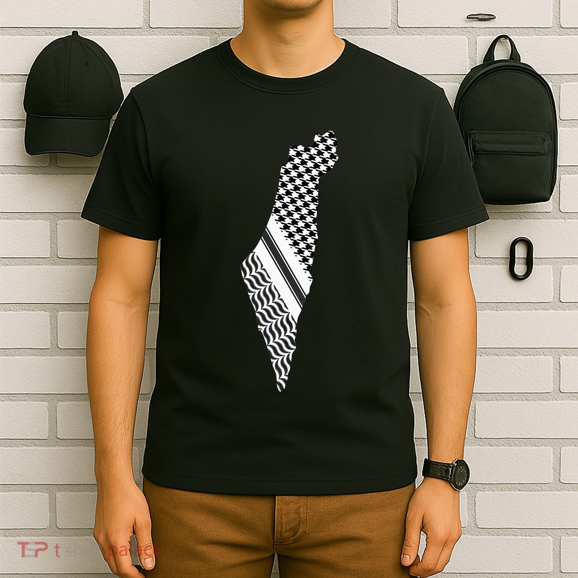 Palestine Free Palestine Free Gaza Palestine Flag Arabic T-Shirt