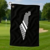 Palestine Free Palestine Free Gaza Palestine Flag Arabic Golf Towel thumb 1