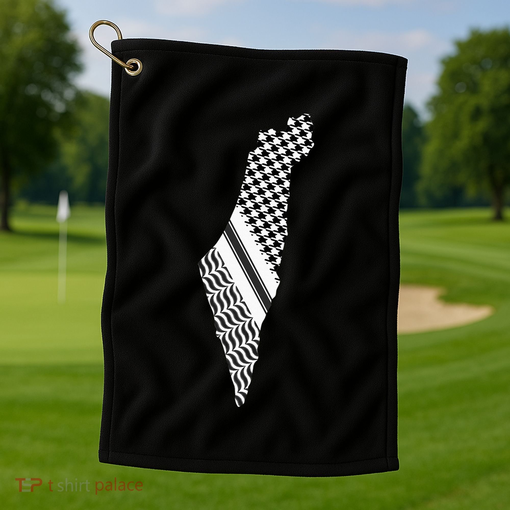 Palestine Free Palestine Free Gaza Palestine Flag Arabic Golf Towel