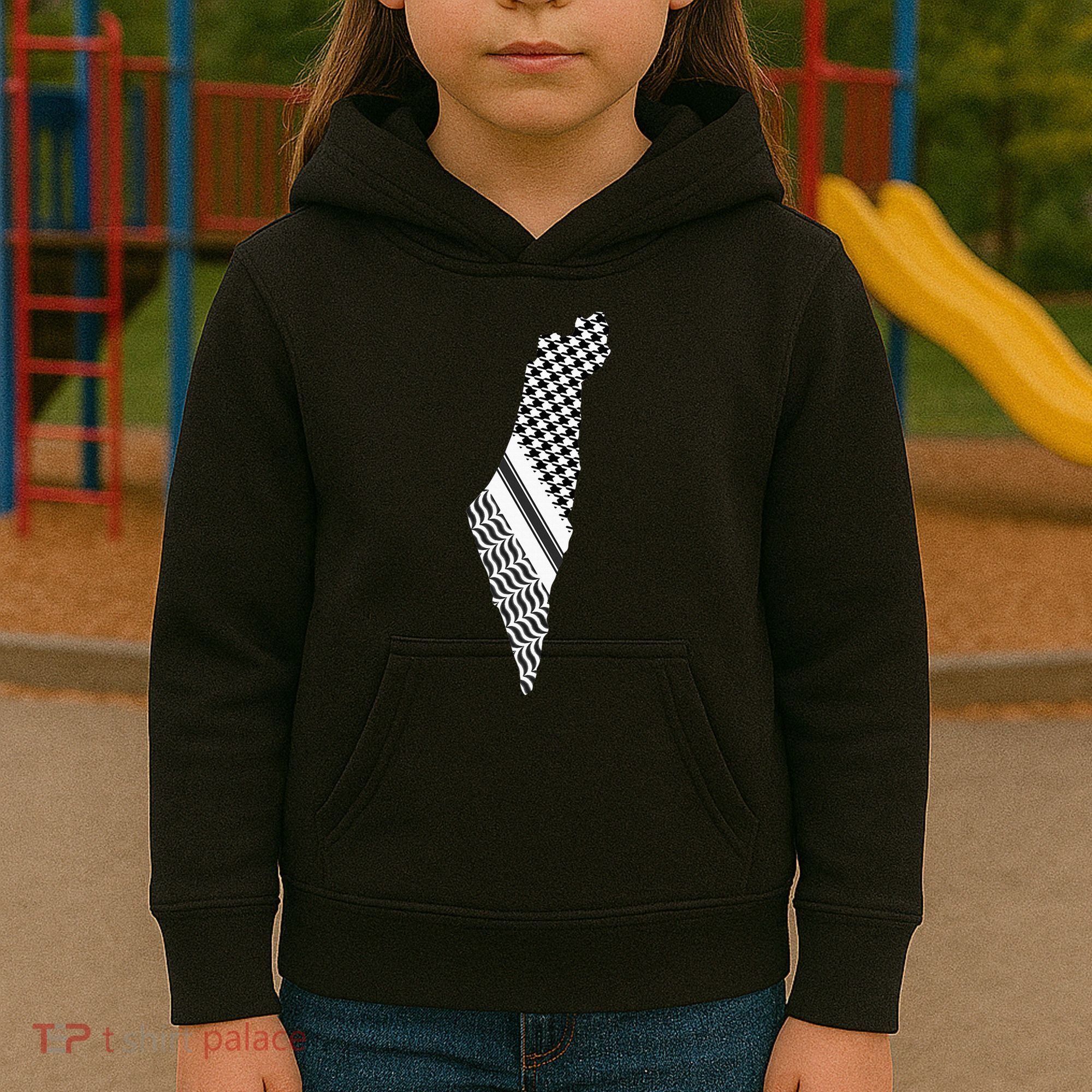 Palestine Free Palestine Free Gaza Palestine Flag Arabic Kids Hoodie