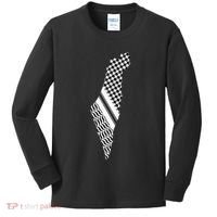 Palestine Free Palestine Free Gaza Palestine Flag Arabic Kids Long Sleeve Shirt thumb 0