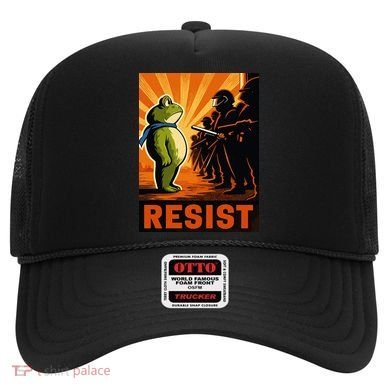 Portland Frog Protest Resist Poster Design Hat