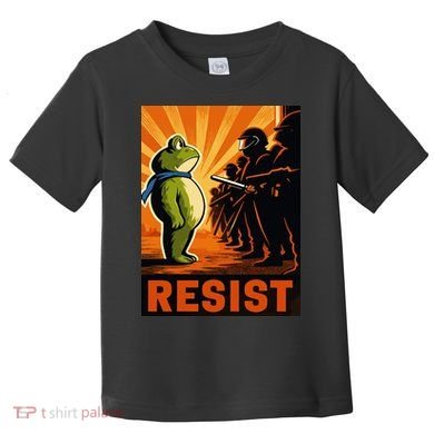 Portland Frog Protest Resist Poster Design Toddler T-Shirt