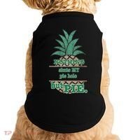 Psych! Funny Quote Nothing Shuts My Pie Hole But Pie. Doggie Tank thumb 0