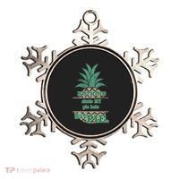 Psych! Funny Quote Nothing Shuts My Pie Hole But Pie. Ornament thumb 0