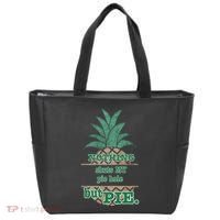 Psych! Funny Quote Nothing Shuts My Pie Hole But Pie. Tote Bag thumb 0