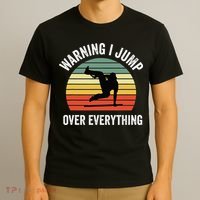 Parkour Free Running Parkour Warning I Jump Over Everything T-Shirt thumb 3