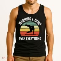 Parkour Free Running Parkour Warning I Jump Over Everything Tank Top thumb 3
