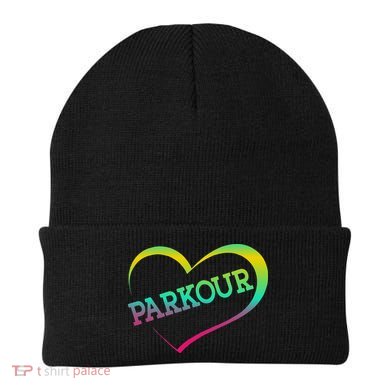 Parkour Free Running Traceur Watercolor Heart Parkour Beanie