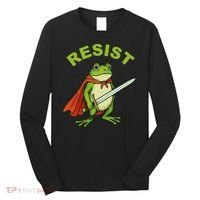 Portland Frog Resist Anti ICE Fascism Protest Long Sleeve Shirt thumb 0