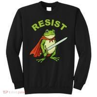 Portland Frog Resist Anti ICE Fascism Protest Sweatshirt thumb 0