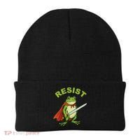 Portland Frog Resist Anti ICE Fascism Protest Beanie thumb 0