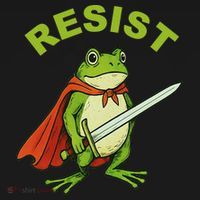 Portland Frog Resist Anti ICE Fascism Protest Mousepad thumb 1