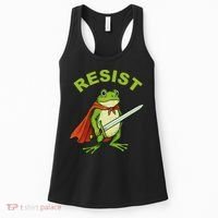 Portland Frog Resist Anti ICE Fascism Protest Women's Tank Top thumb 0