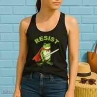 Portland Frog Resist Anti ICE Fascism Protest Women's Tank Top thumb 2