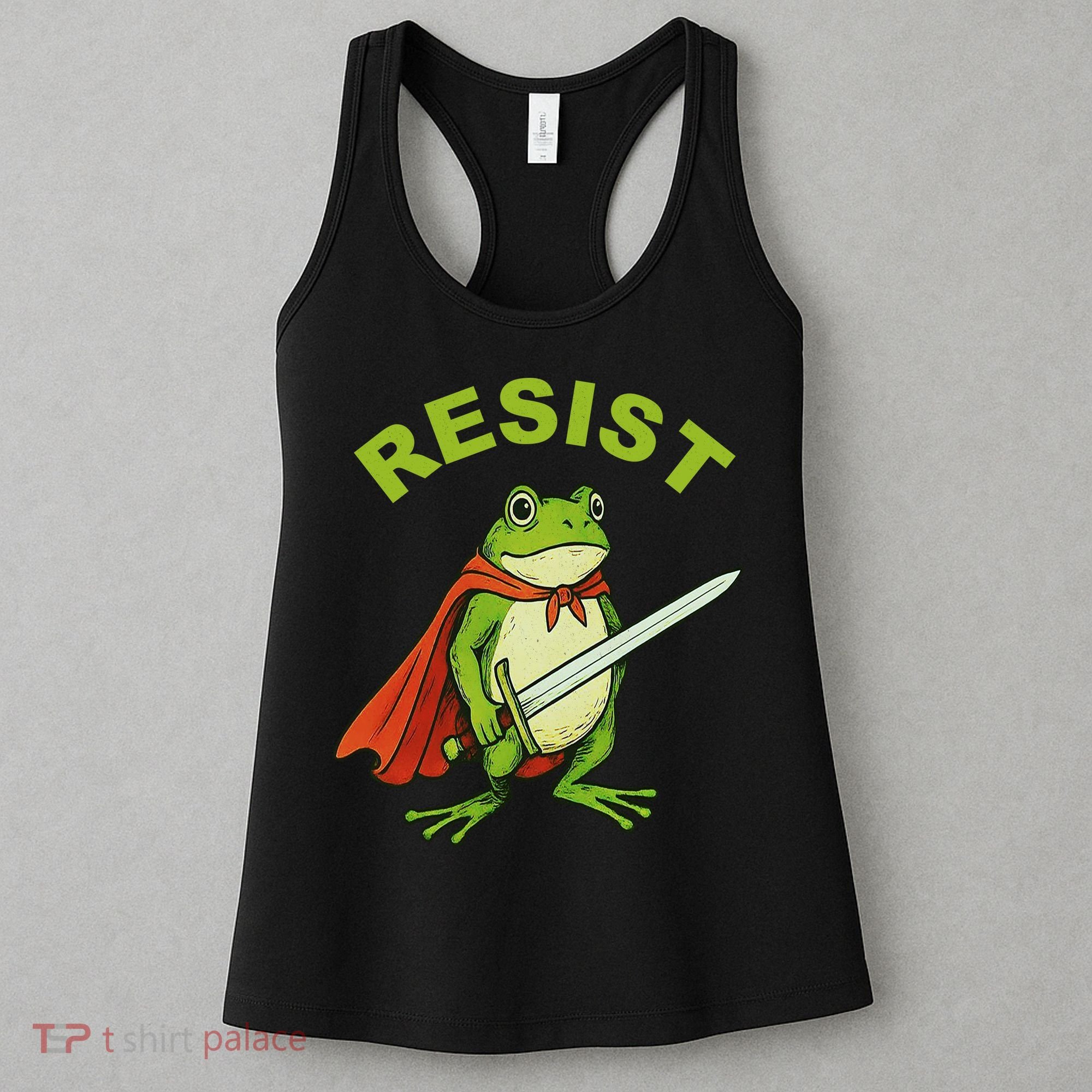 Portland Frog Resist Anti ICE Fascism Protest Women's Tank Top