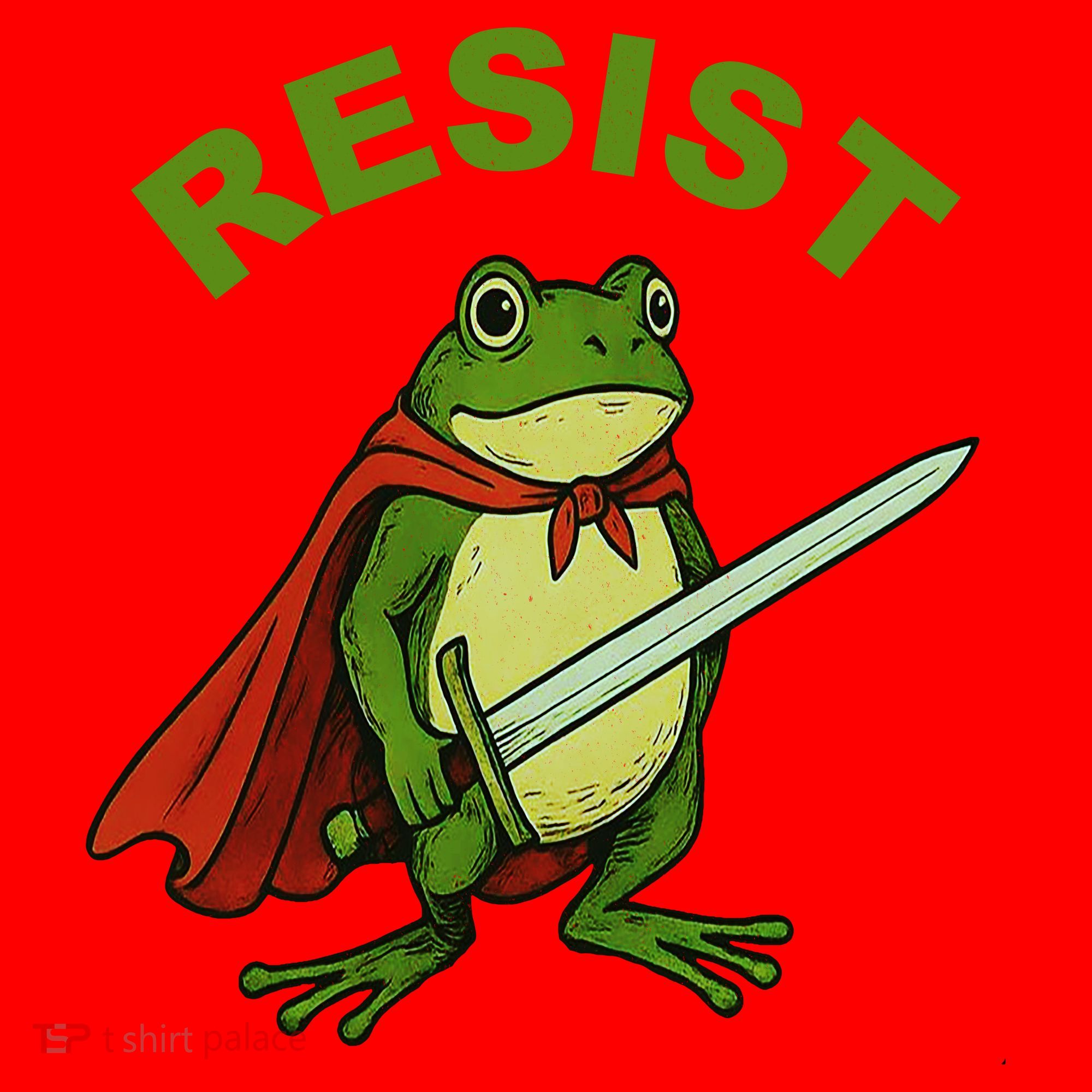 Portland Frog Resist Anti ICE Fascism Protest Santa Hat
