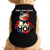Portland Frog Ribbit Resist Repeat No Hope Without Hop Doggie Tank thumb 0