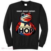 Portland Frog Ribbit Resist Repeat No Hope Without Hop Sweatshirt thumb 0
