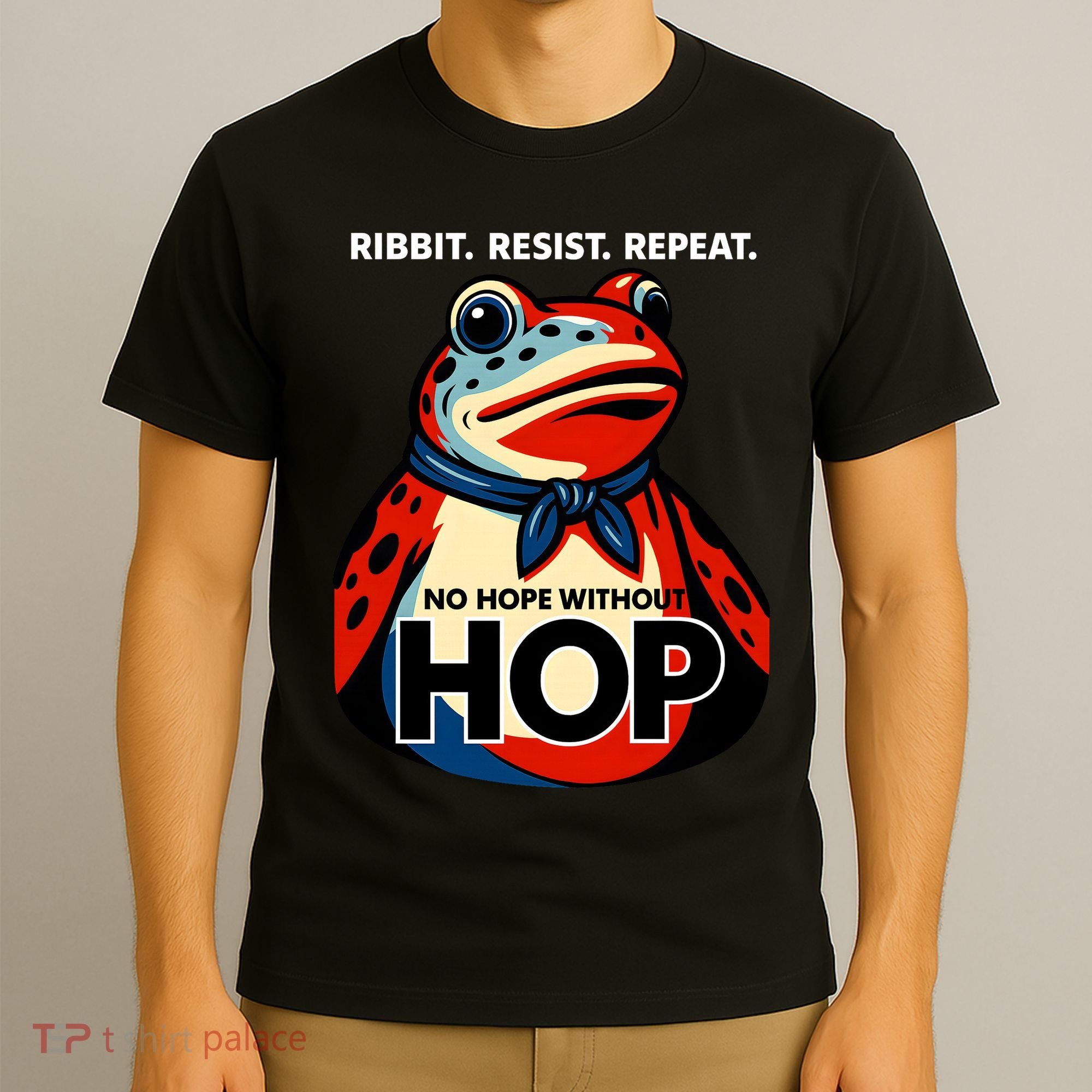 Portland Frog Ribbit Resist Repeat No Hope Without Hop T-Shirt