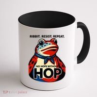 Portland Frog Ribbit Resist Repeat No Hope Without Hop Coffee Mug thumb 1