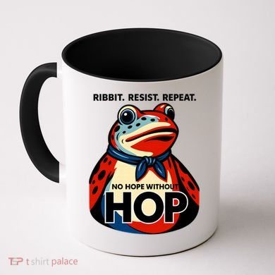 Portland Frog Ribbit Resist Repeat No Hope Without Hop Coffee Mug