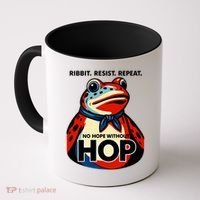 Portland Frog Ribbit Resist Repeat No Hope Without Hop Coffee Mug thumb 0