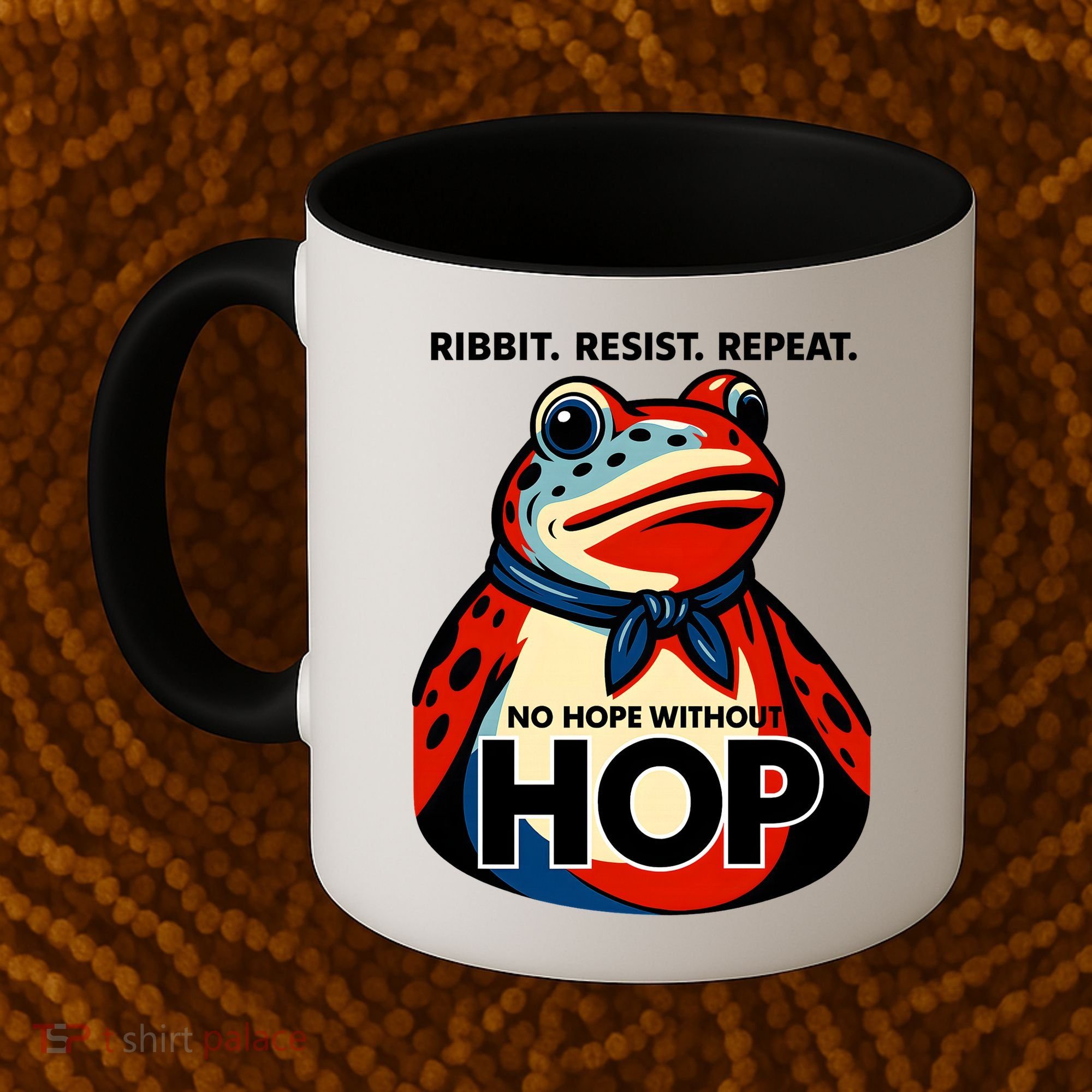 Portland Frog Ribbit Resist Repeat No Hope Without Hop Coffee Mug