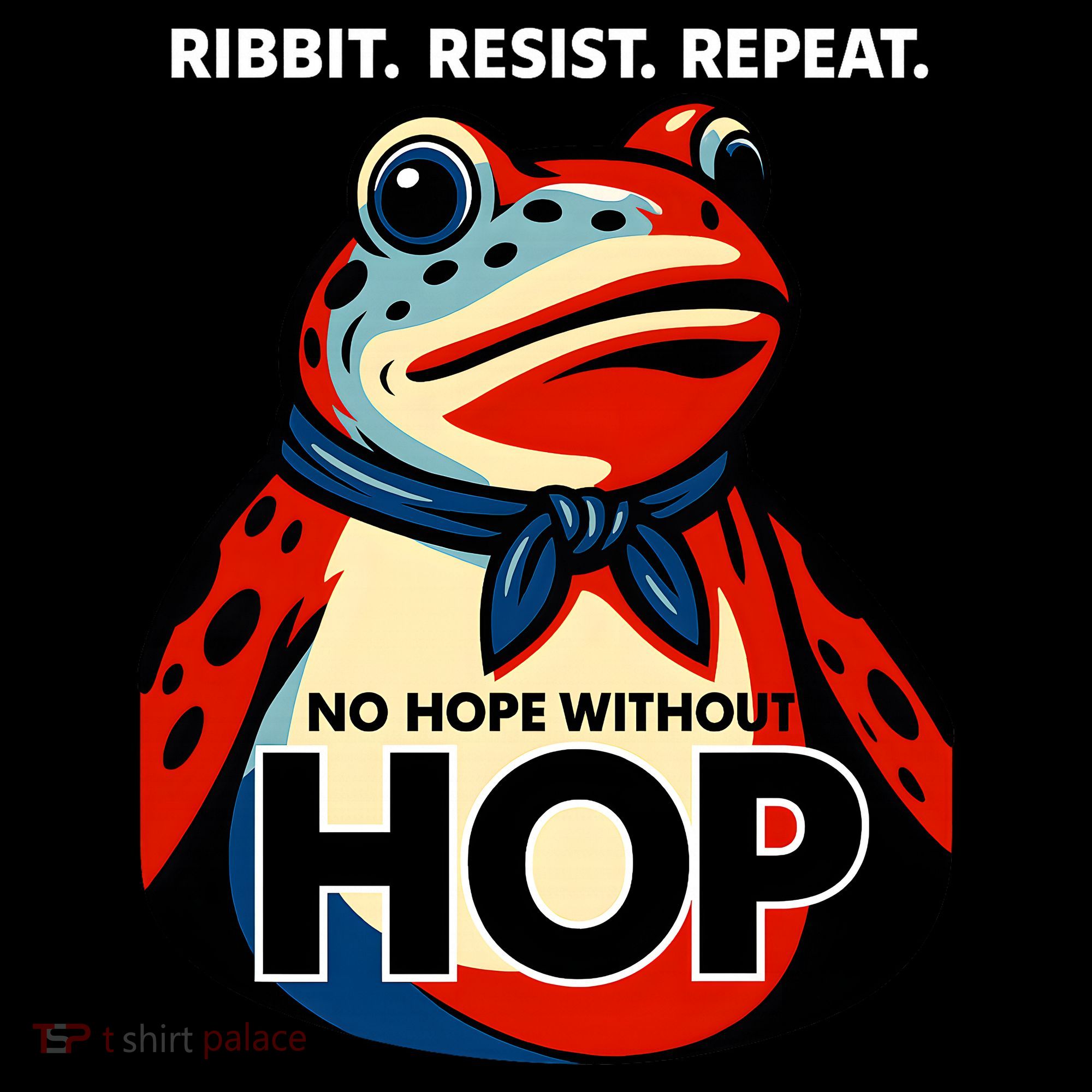 Portland Frog Ribbit Resist Repeat No Hope Without Hop Women's Hoodie