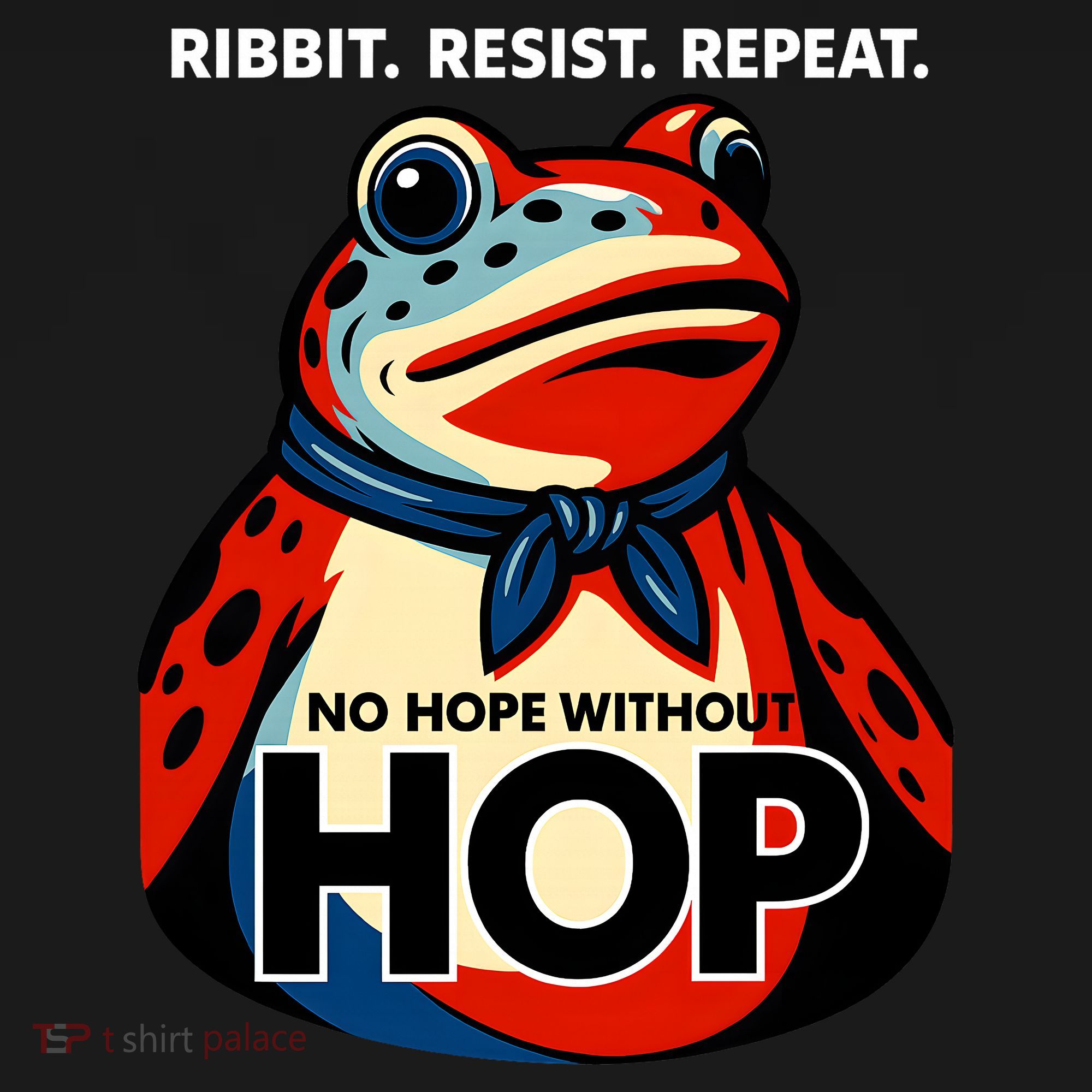 Portland Frog Ribbit Resist Repeat No Hope Without Hop Mousepad