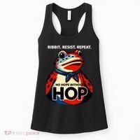 Portland Frog Ribbit Resist Repeat No Hope Without Hop Women's Tank Top thumb 0