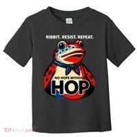 Portland Frog Ribbit Resist Repeat No Hope Without Hop Toddler T-Shirt thumb 0