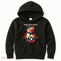 Portland Frog Ribbit Resist Repeat No Hope Without Hop Kids Hoodie thumb 0