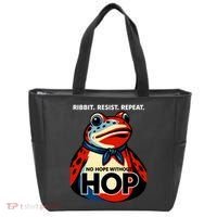 Portland Frog Ribbit Resist Repeat No Hope Without Hop Tote Bag thumb 0