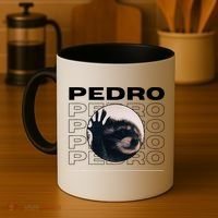 Pedro Funny Raccoon Dancing Meme Coffee Mug thumb 4