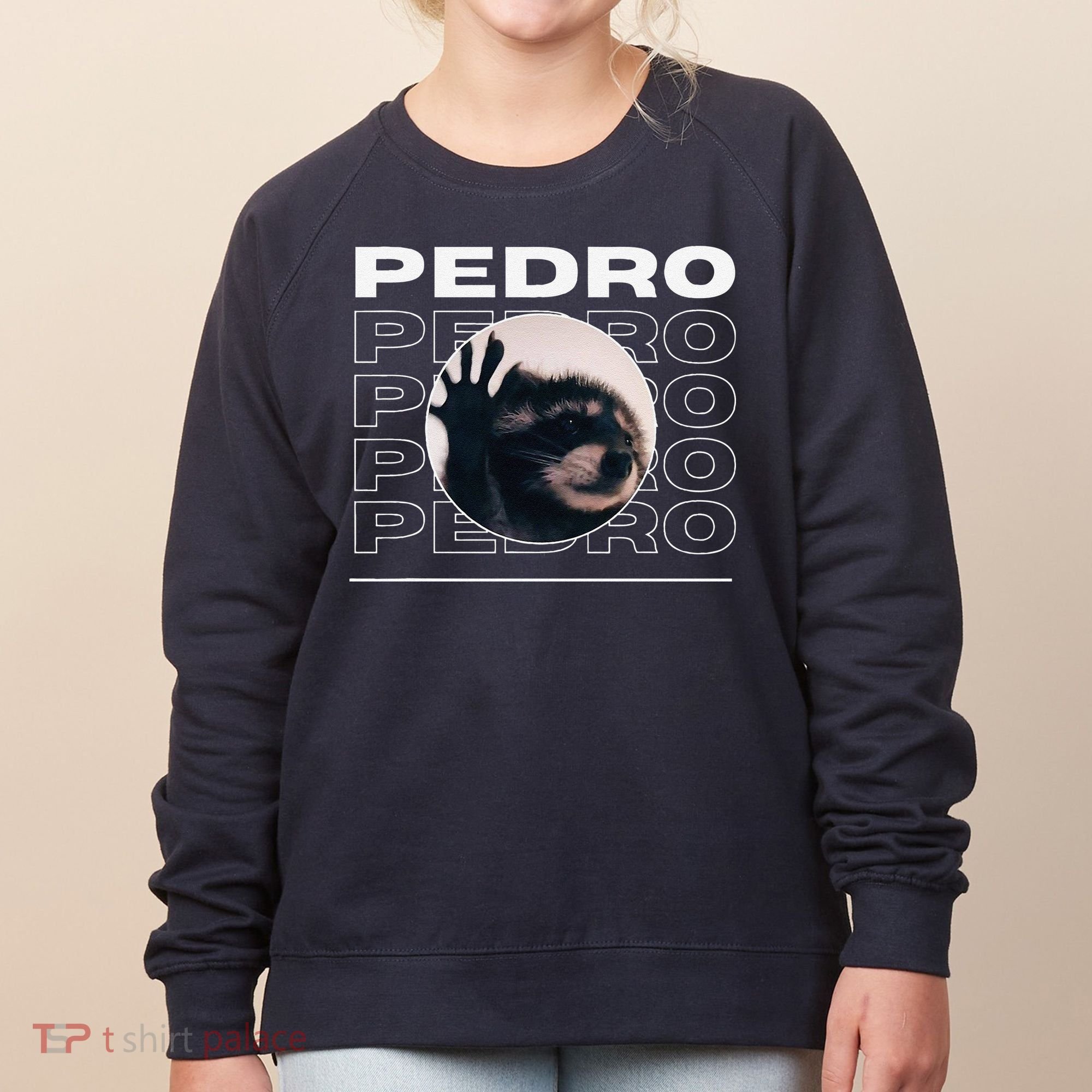 Pedro Funny Raccoon Dancing Meme Women's Sweatshirt
