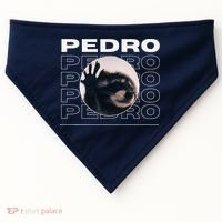 Pedro Funny Raccoon Dancing Meme USA-Made Doggie Bandana thumb 0
