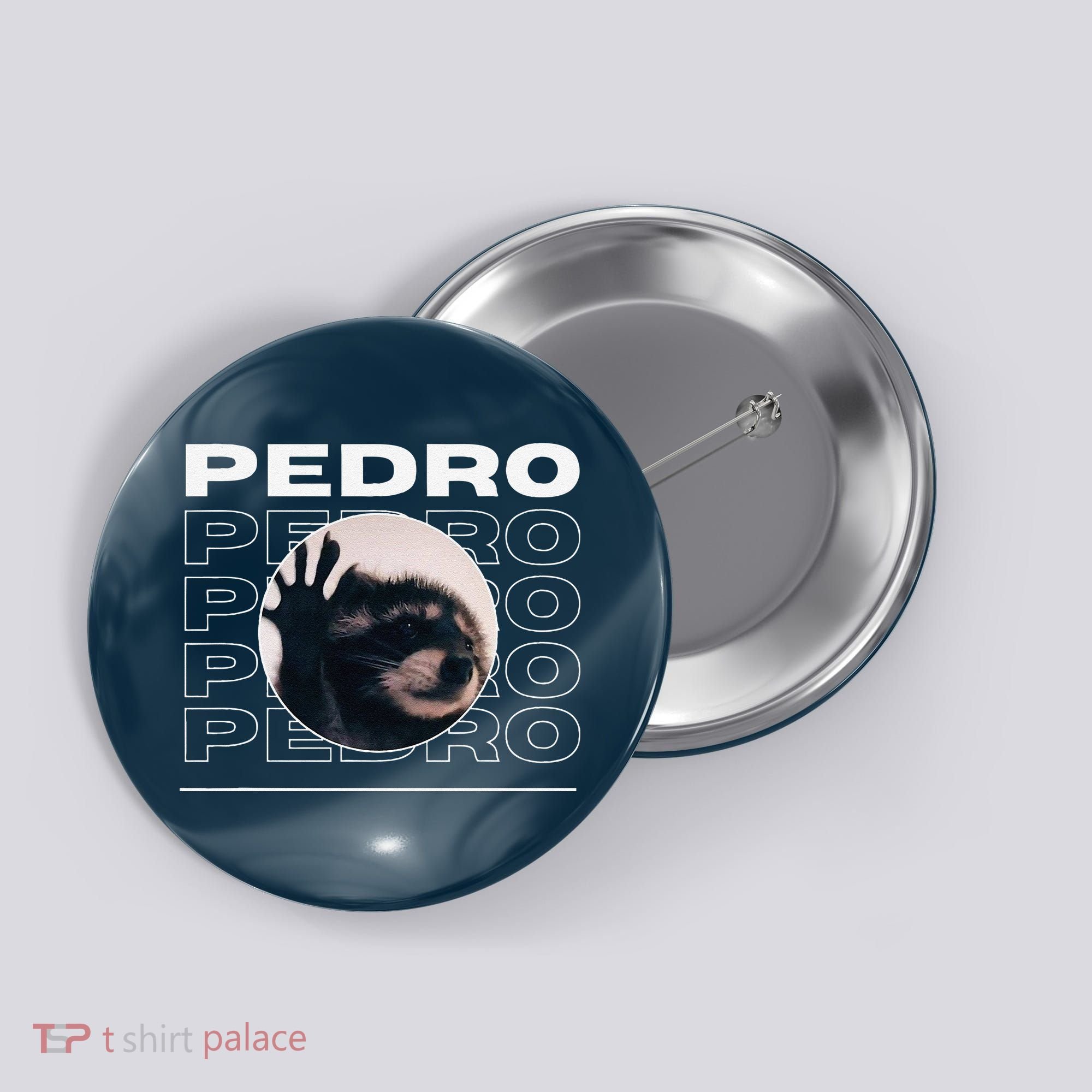 Pedro Funny Raccoon Dancing Meme Button